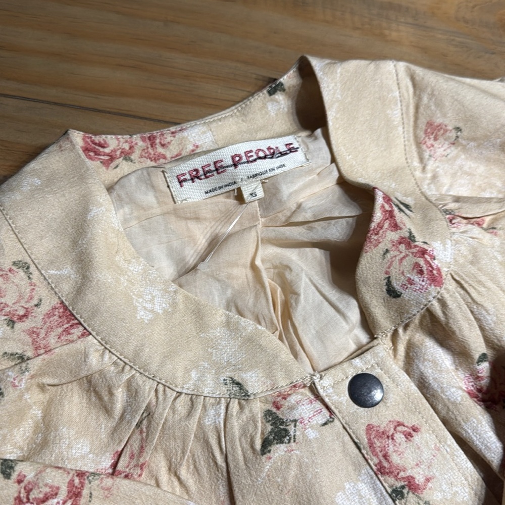 Free People Rory Floral Bomber Jacket - Picture 12 of 13